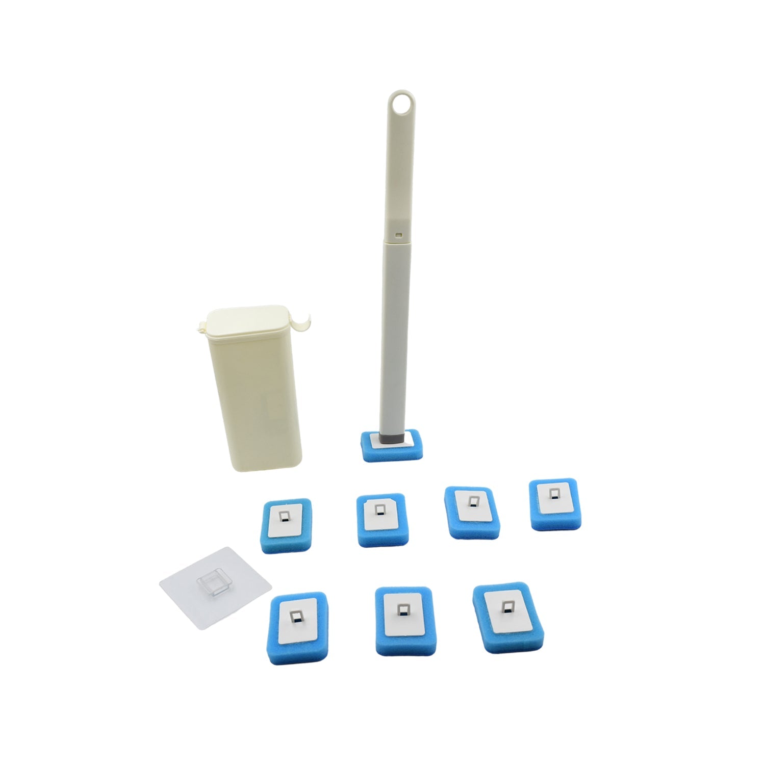 4073a Toilet Brush Wand, Toilet Brush Kit with 8 Count Disposable Toilet Refills Heads 4073a Toilet Brush Wand, Toilet Brush Kit with 8 Count Disposable Toilet Refills Heads